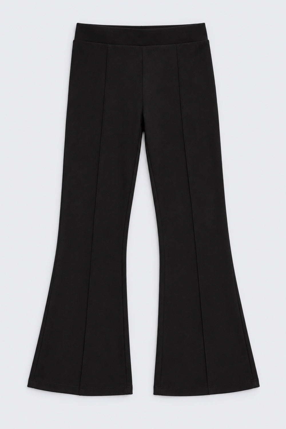 Tweens Girls Black Flared Solid Pant - Image 2
