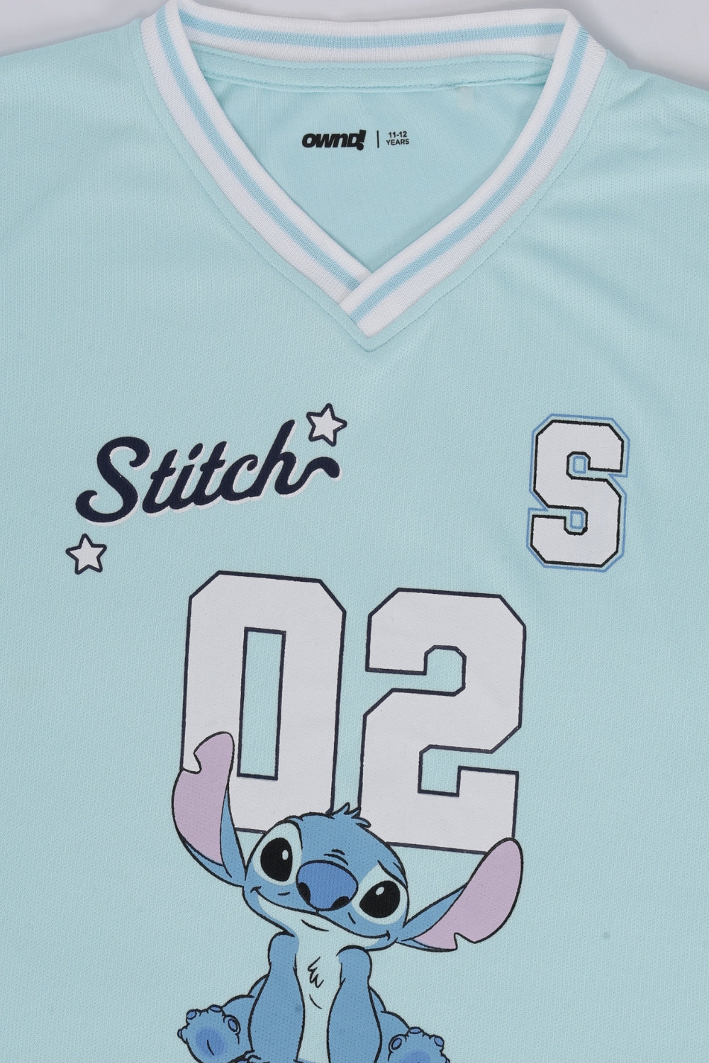 Tweens Girls Light Blue Stitch Graphic T-Shirt - Image 6