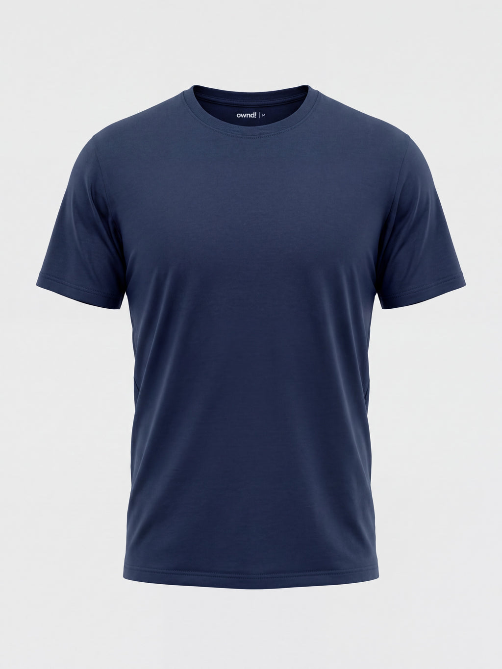 Mens Regular Fit Teal Solid T-Shirt - Image 7