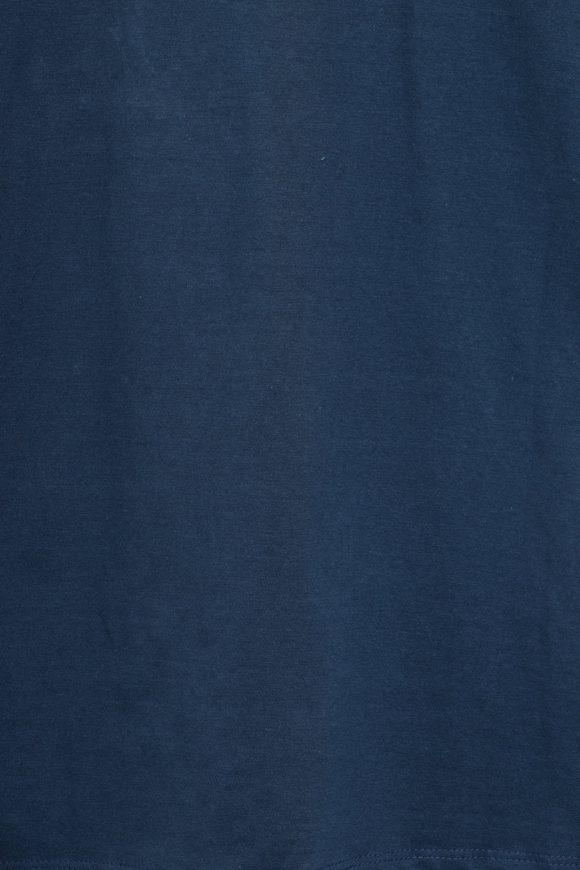 Mens Regular Fit Teal Solid T-Shirt - Image 8
