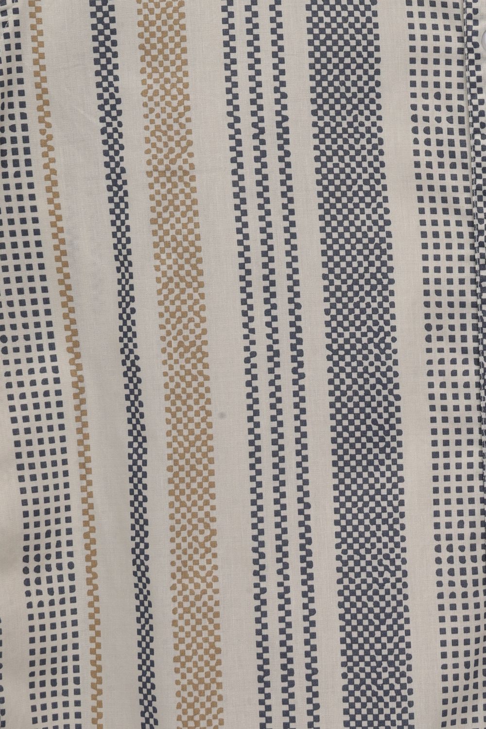Mens Beige Vertical Striped Casual Shirt - Image 7