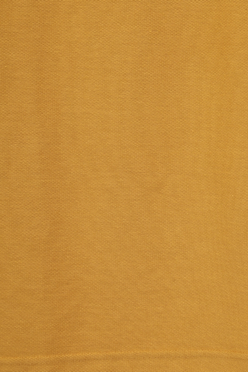 Mens Yellow Regular Fit Solid Crew Neck T-Shirt - Image 7