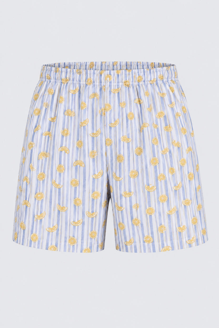 Mens Light Blue Striped Printed Boxer - Image 7