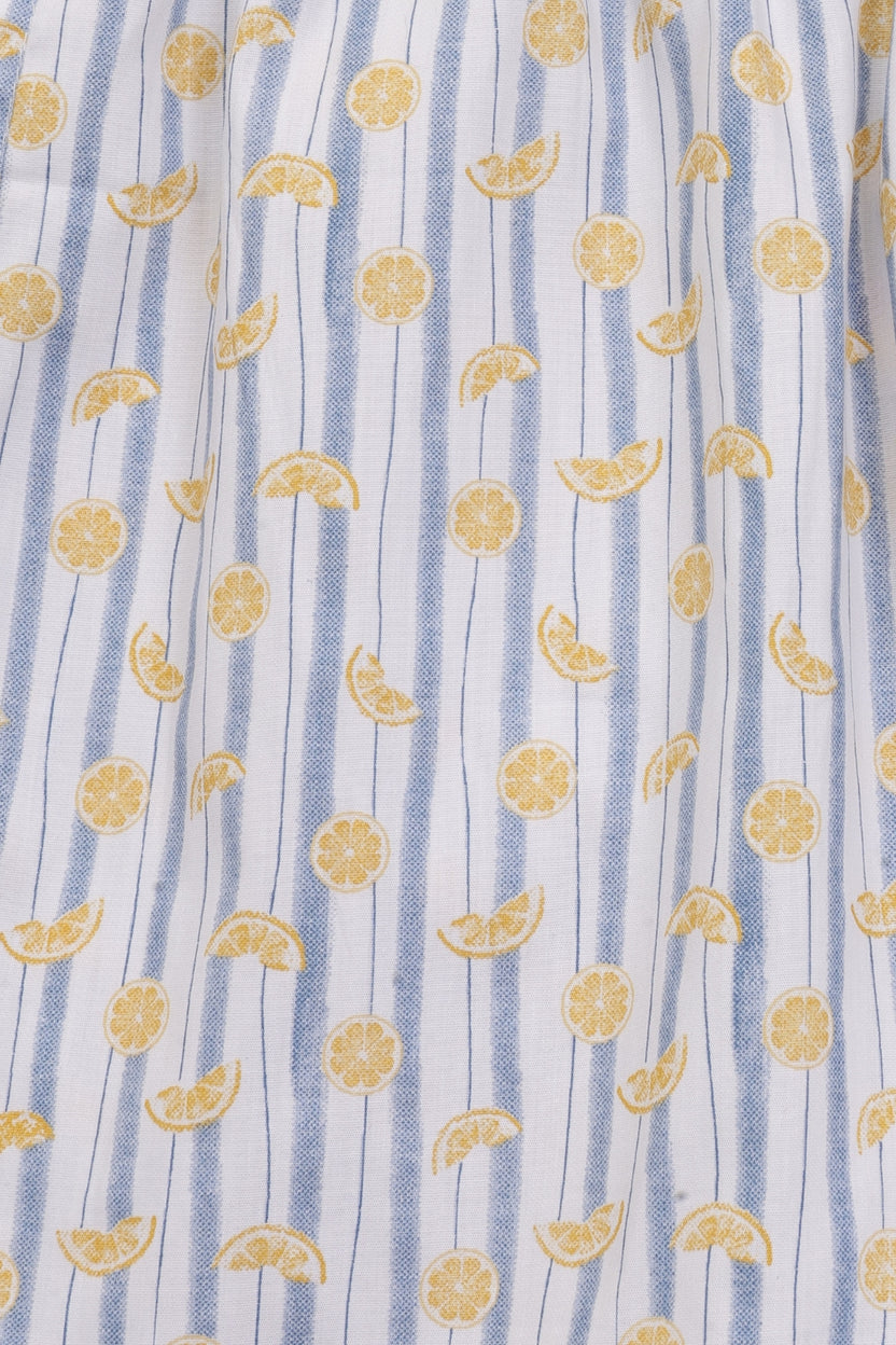 Mens Light Blue Striped Printed Boxer - Image 8
