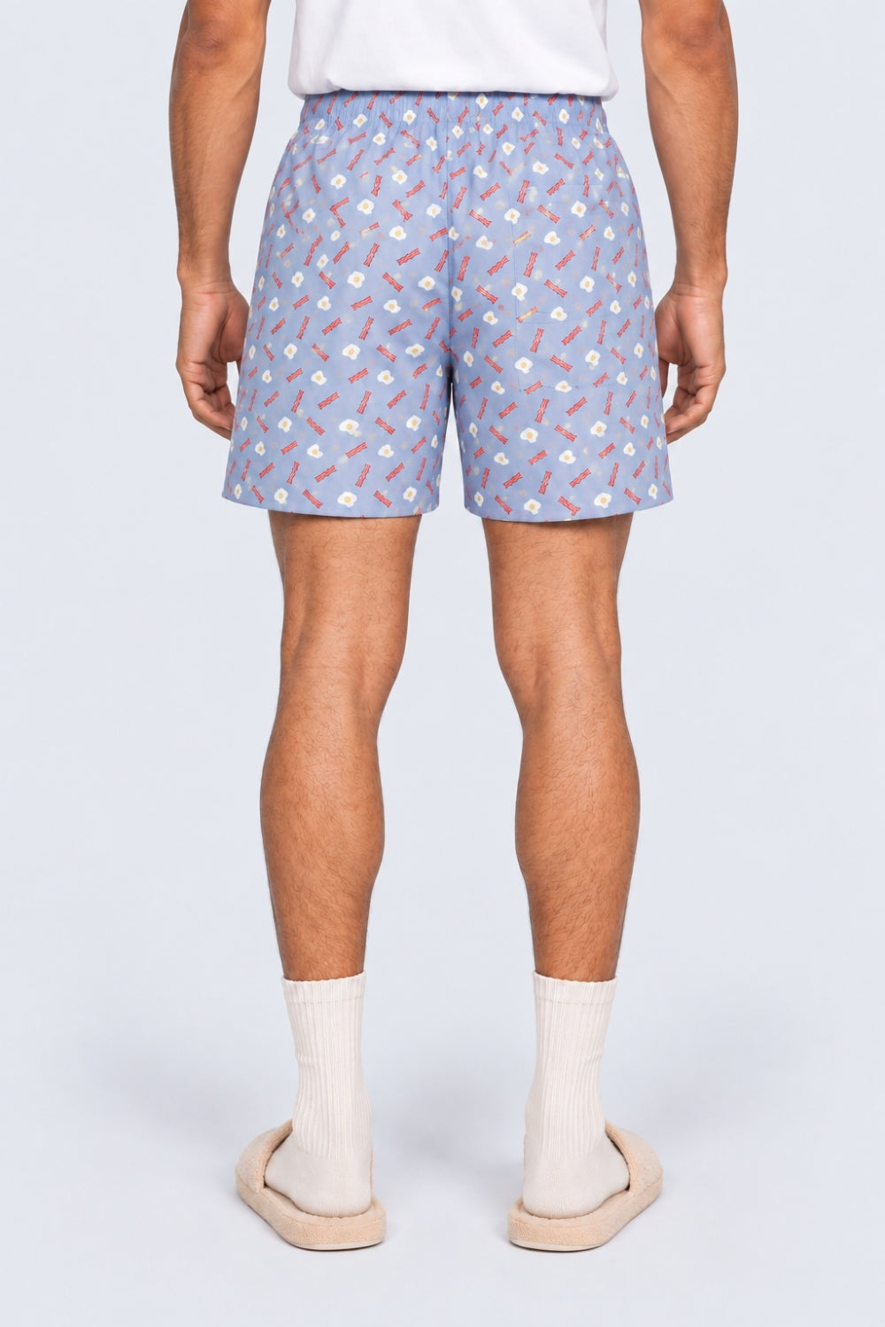 Mens Blue Novelty Print Boxer - Image 5