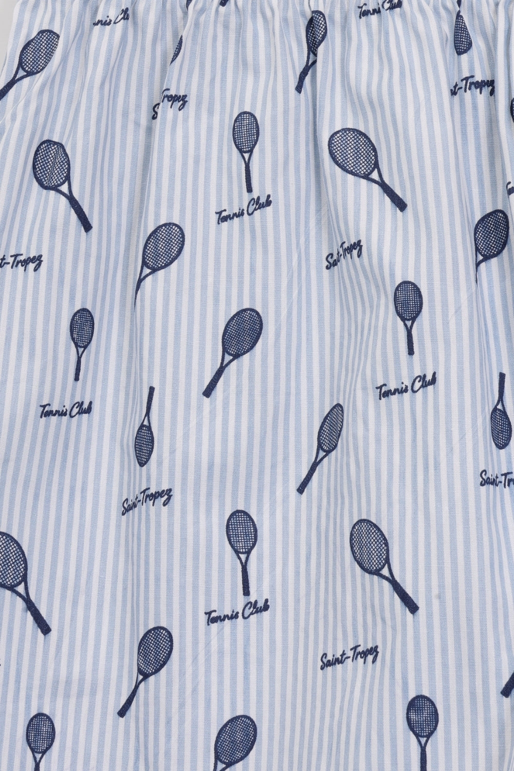 Mens Light Blue Striped Printed Boxer - Image 8