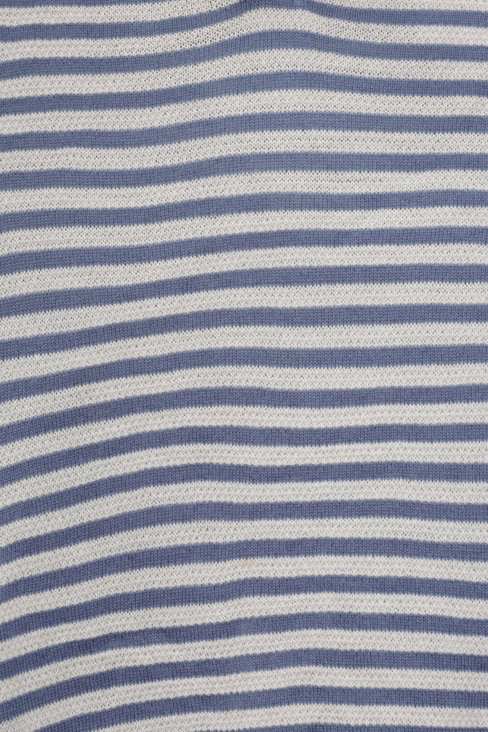 Mens Blue Striped Knit Polo T-Shirt - Image 8
