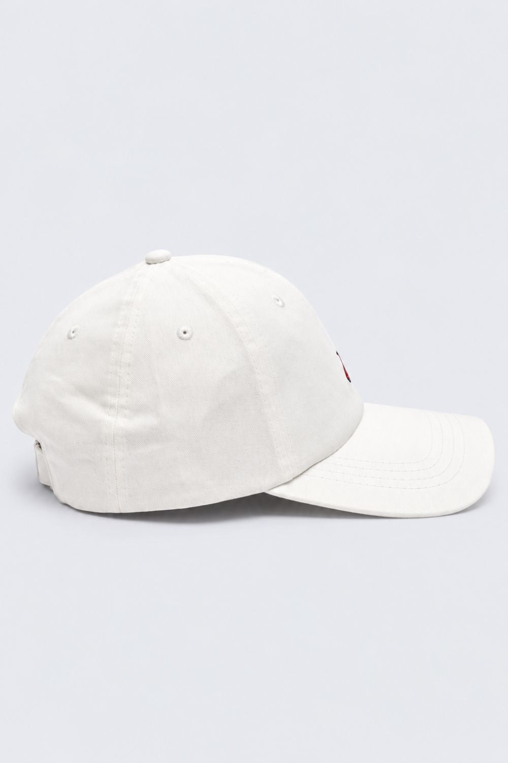 Womens White Cherry Embroidered Cap - Image 3