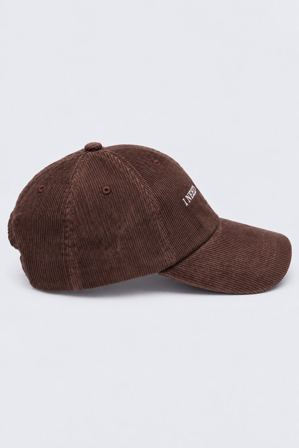 Mens Brown Slogan Cap - Image 3