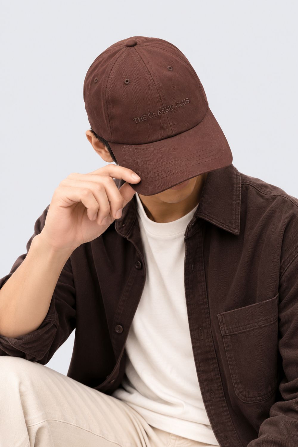 Women Brown Slogan Cap - Image 1