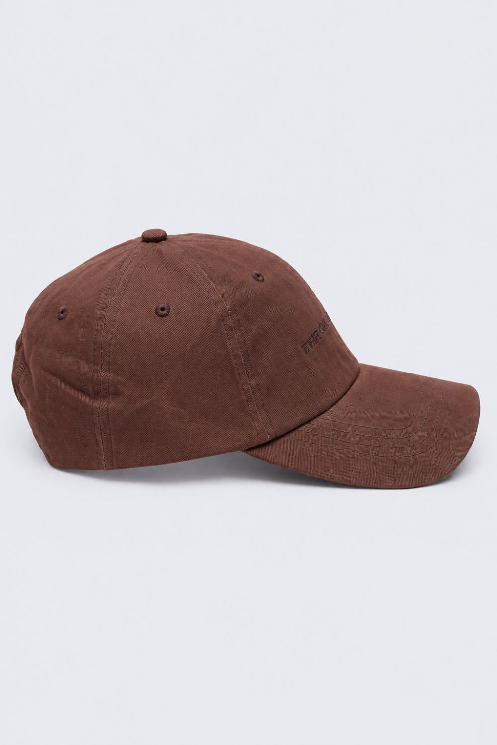 Women Brown Slogan Cap - Image 3