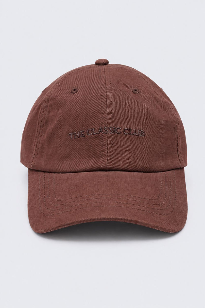 Women Brown Slogan Cap - Image 6