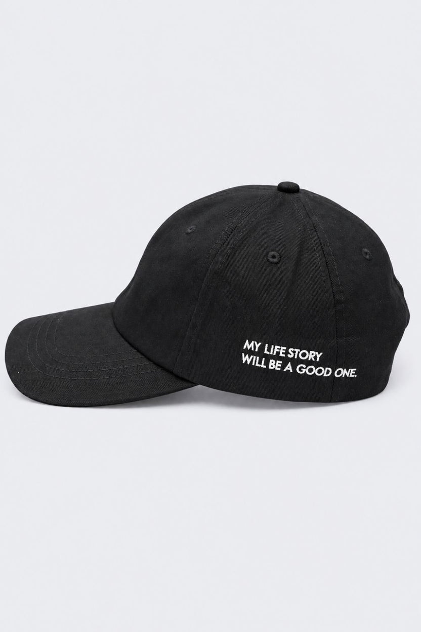 Mens Black Solid Cap - Image 3