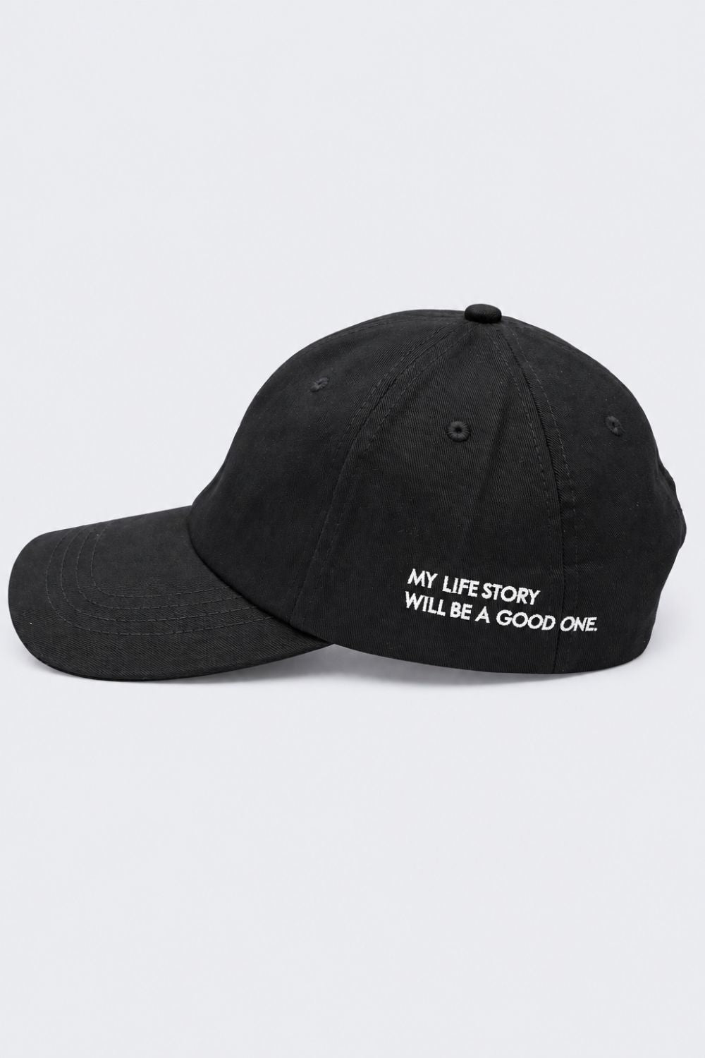 Mens Black Solid Cap - Image 3