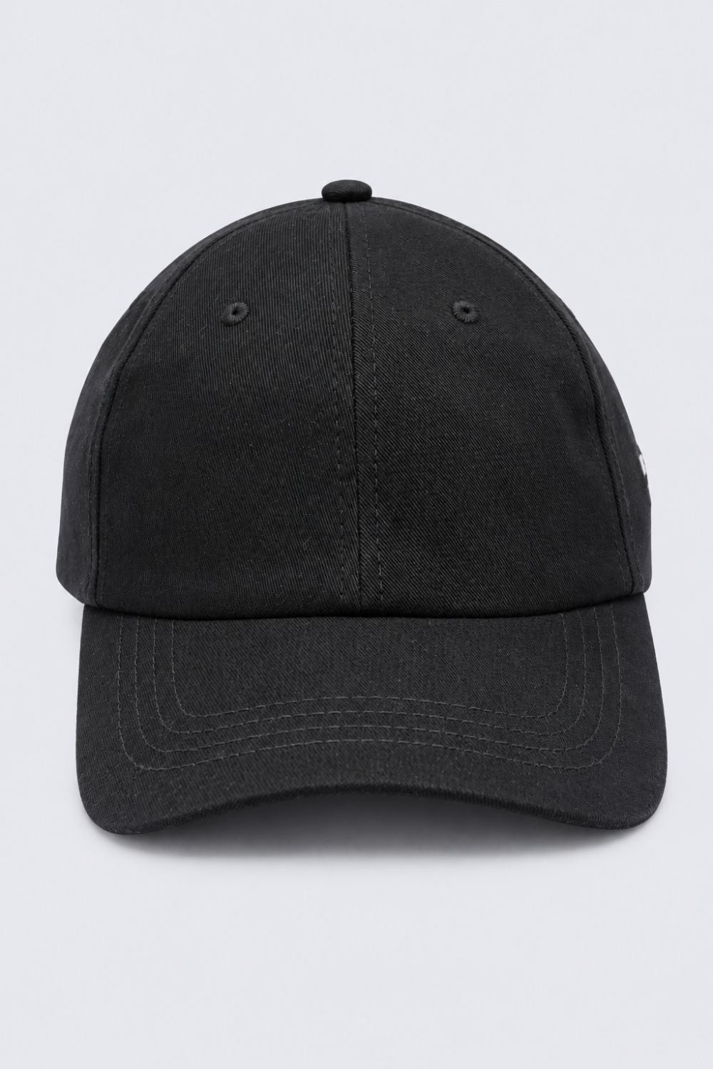 Mens Black Solid Cap - Image 6