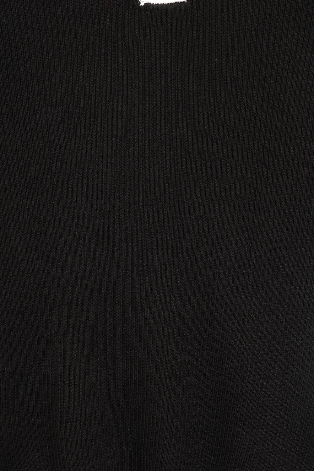 Womens Black Ribbed Polo Neck Top - Image 8