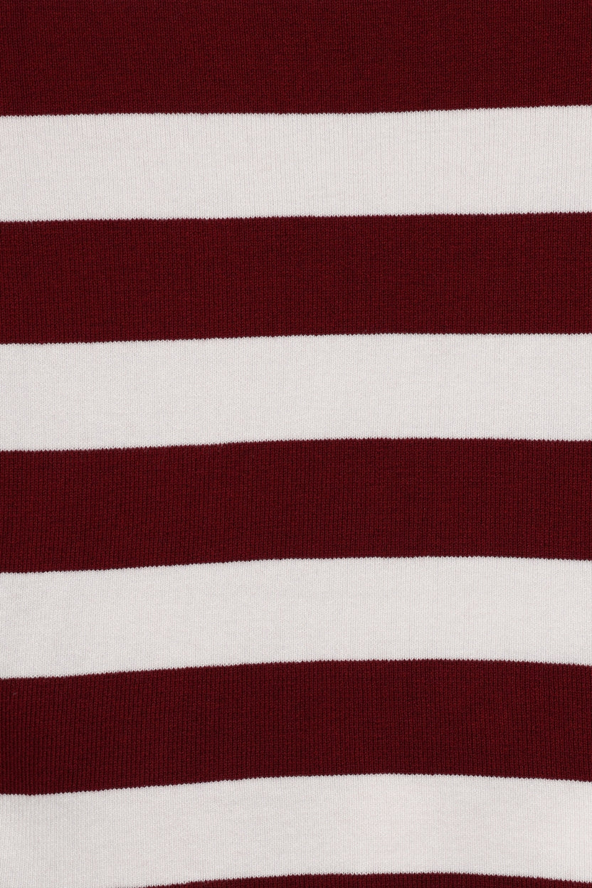 Womens Red Striped T-Shirt - Image 8