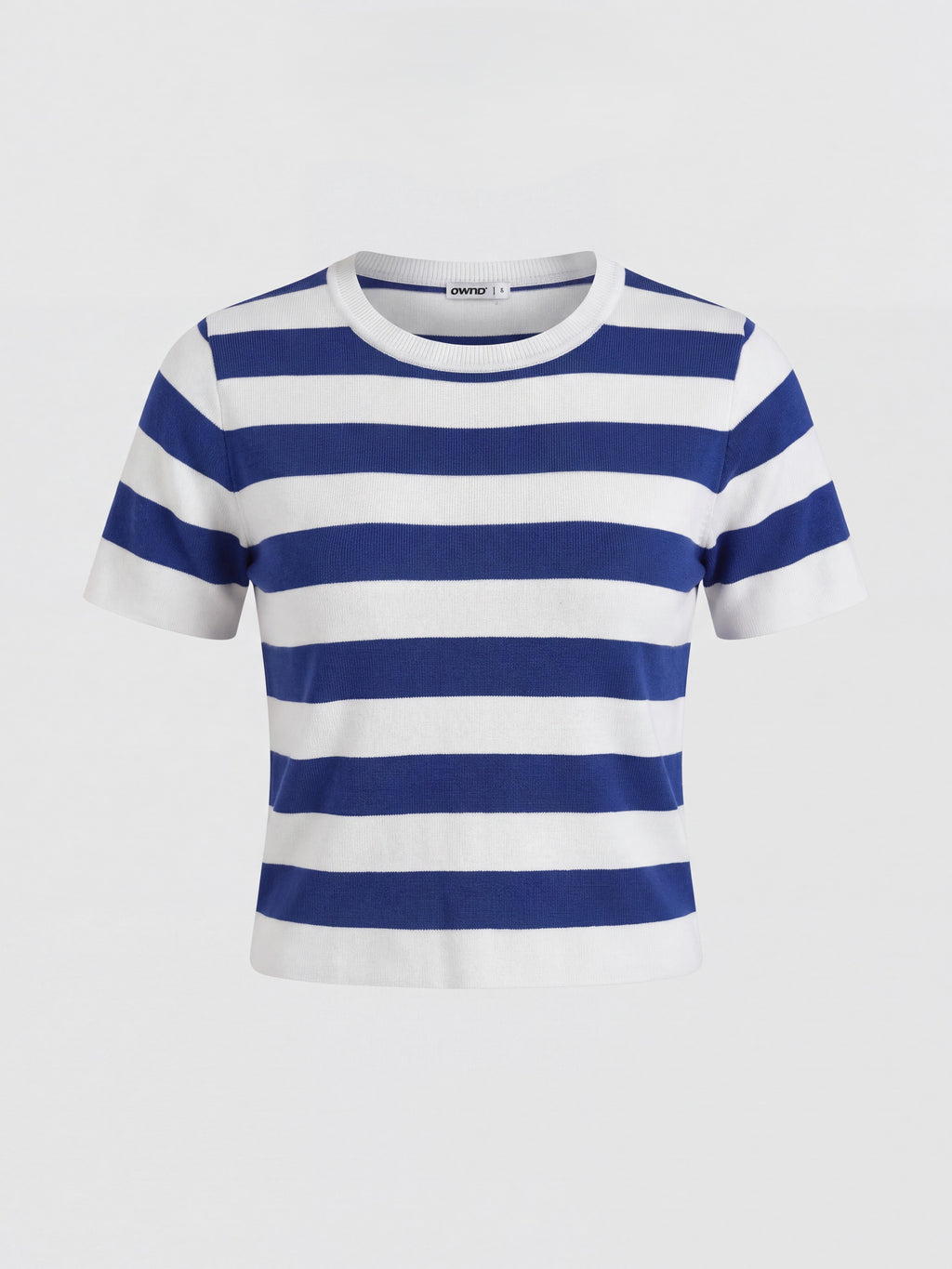 Womens Blue Striped T-Shirt - Image 7