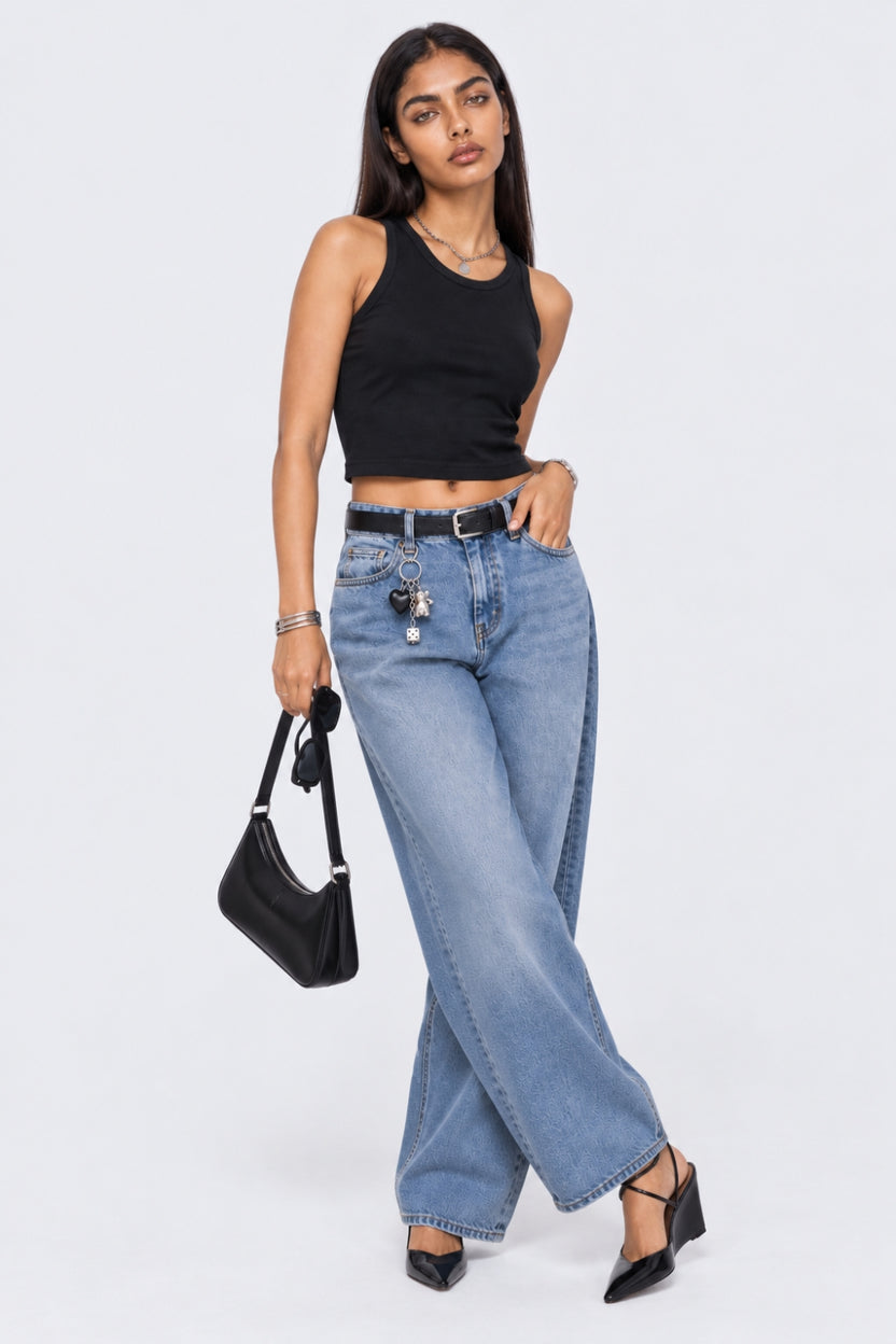 Womens Black Solid Camisole - Image 6