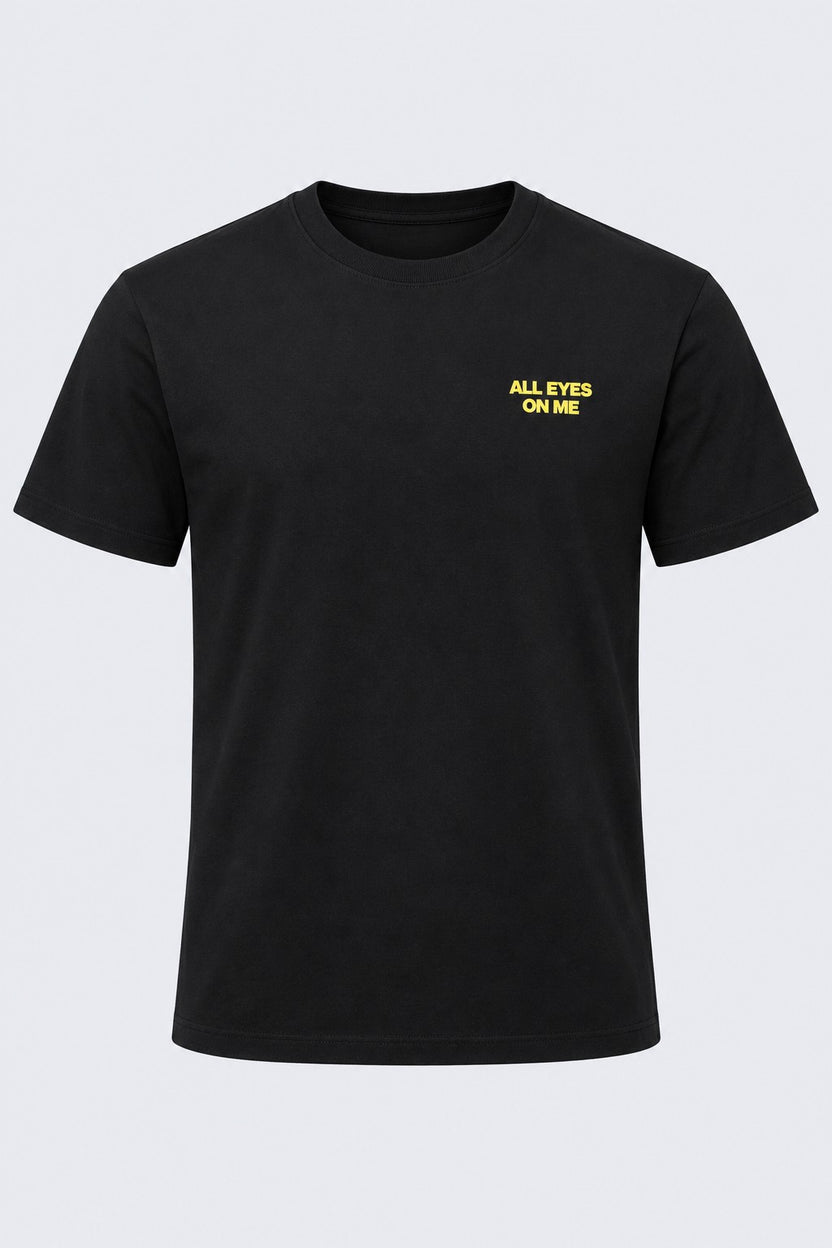 Mens Black Typography Print T-Shirt - Image 7