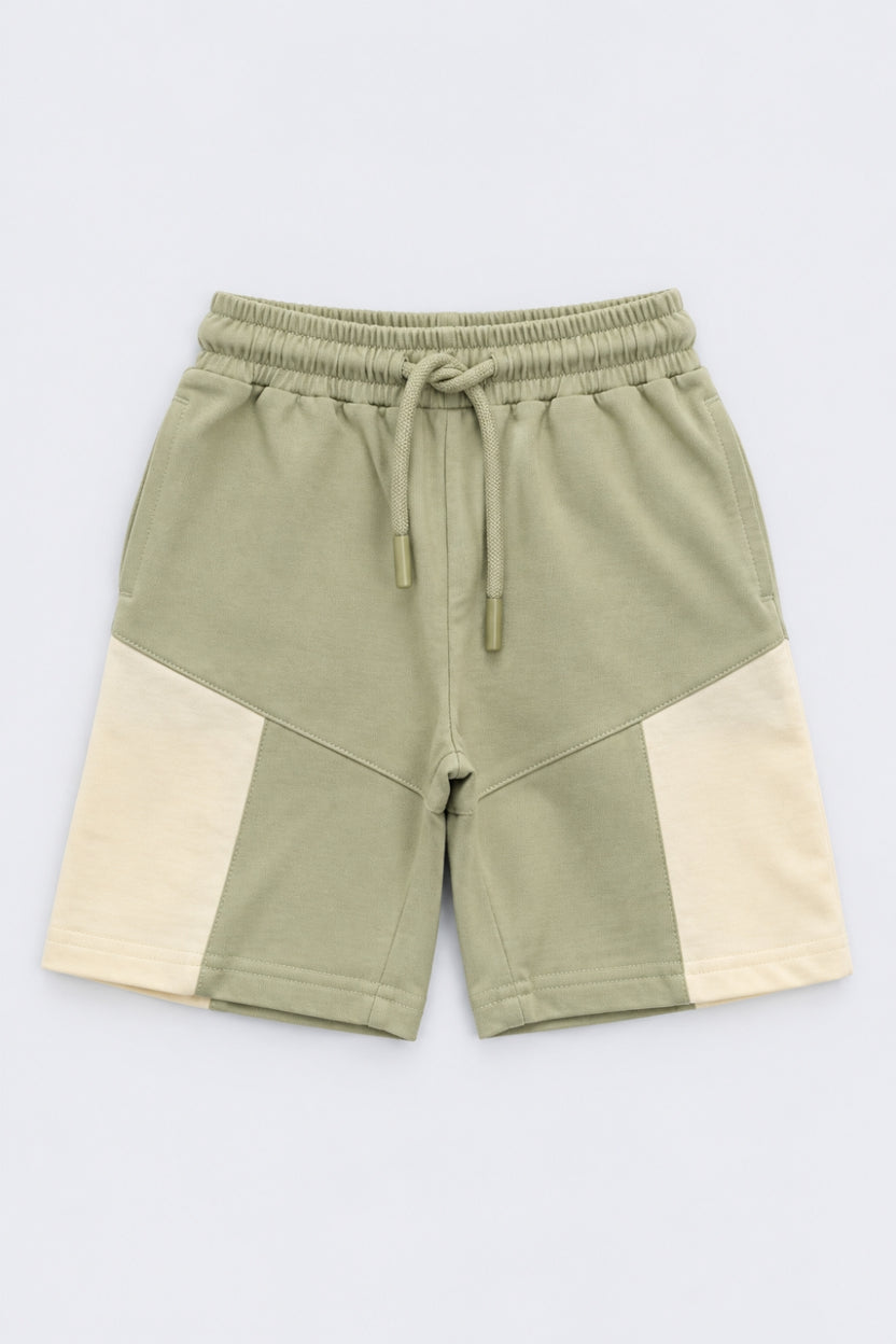 Boys Regular Fit Green Colourblocked Co-ord Set - Image 5