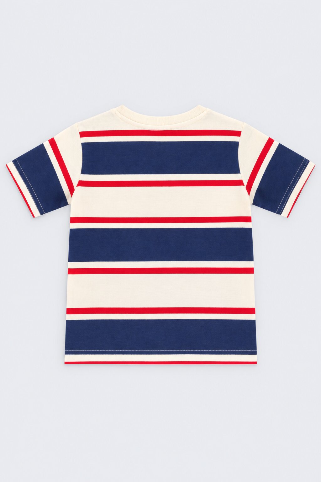 Boys Regular Fit Navy Striped Co-ord Set - Image 3