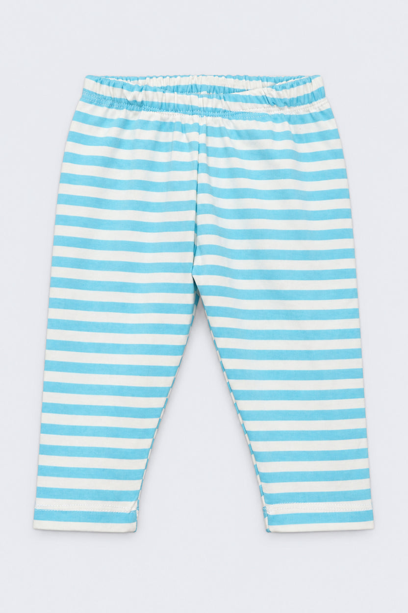 Infant Girls Light Blue Graphic Print Co-ord Set - Image 5