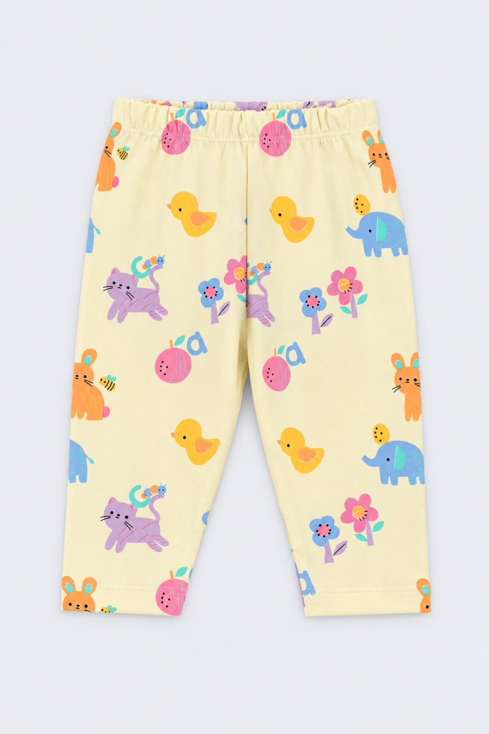 Infant Girls Yellow Animal Print Co-ord Set - Image 4