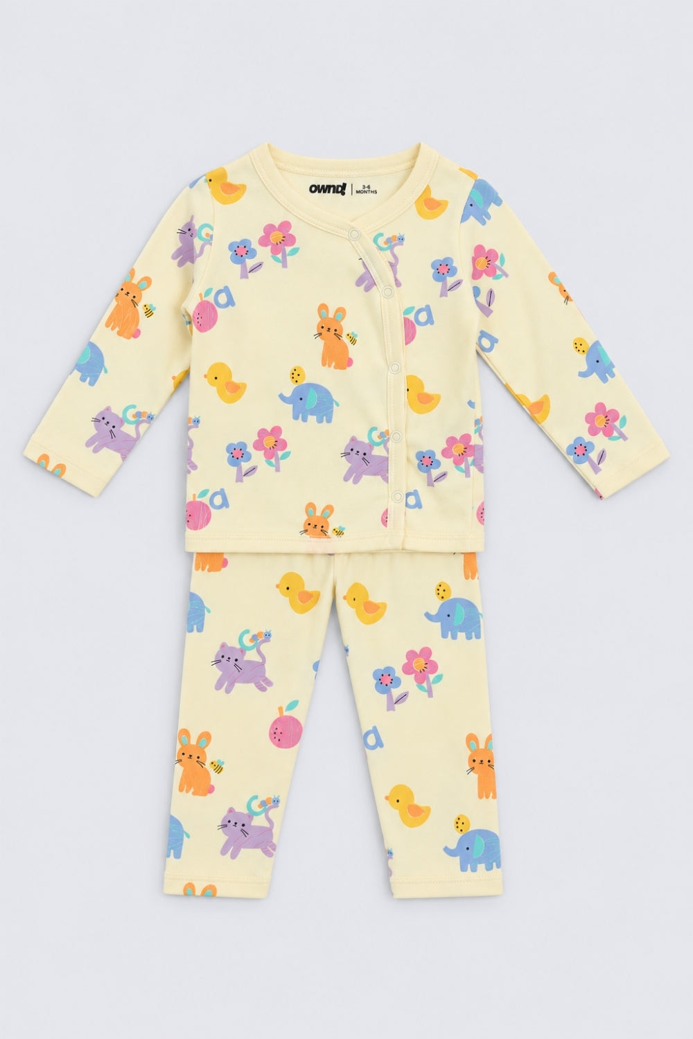 Infant Girls Yellow Animal Print Co-ord Set - Image 5