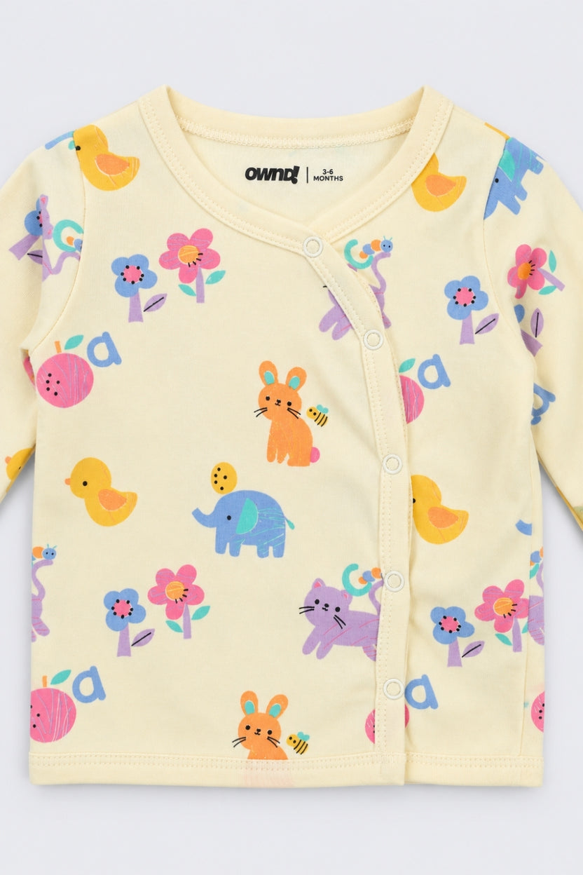 Infant Girls Yellow Animal Print Co-ord Set - Image 6
