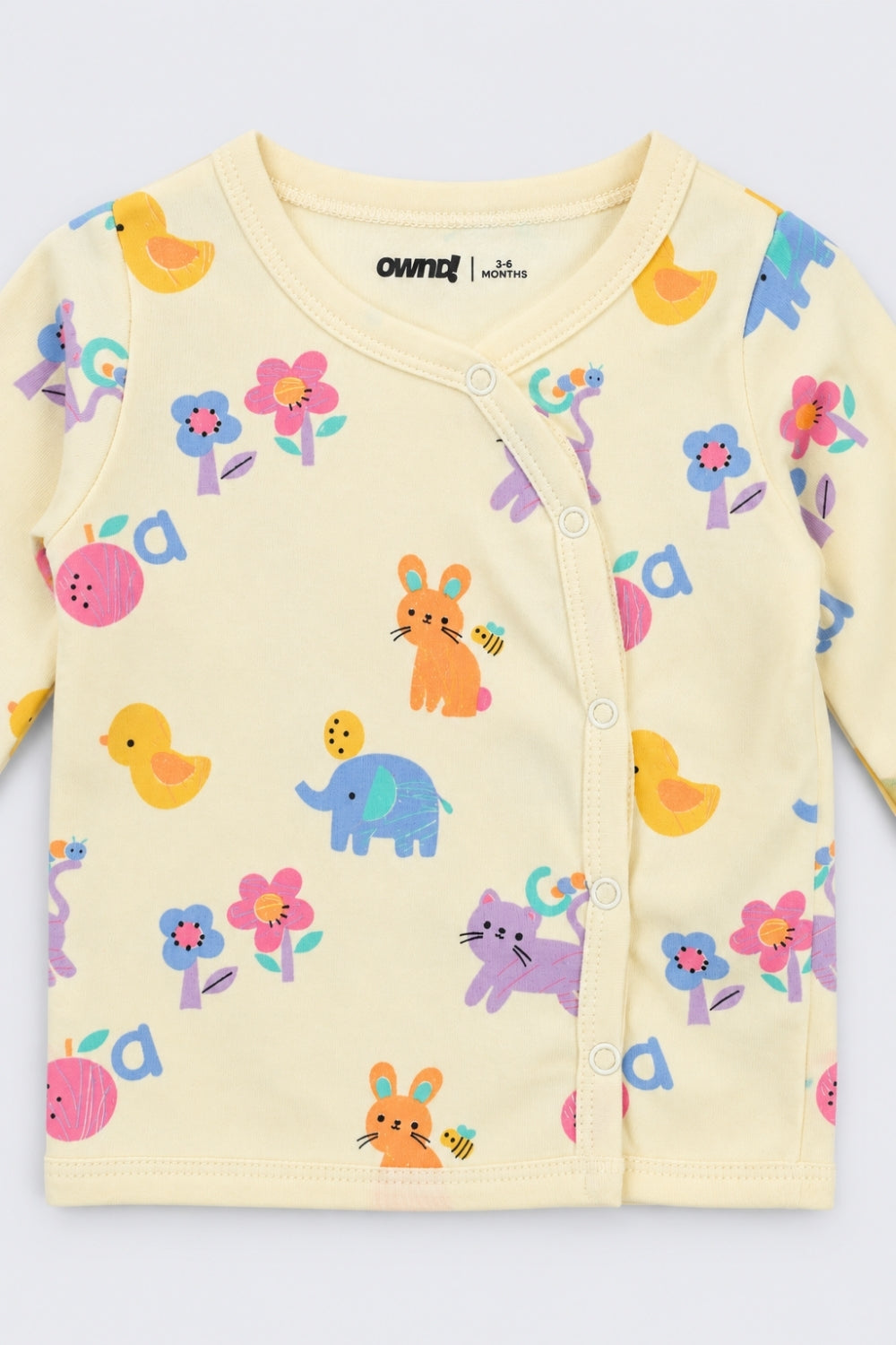 Infant Girls Yellow Animal Print Co-ord Set - Image 7