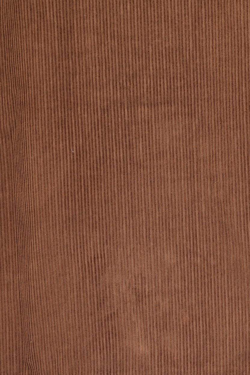 Mens Tan Regular Fit Textured Corduroy Jacket - Image 8