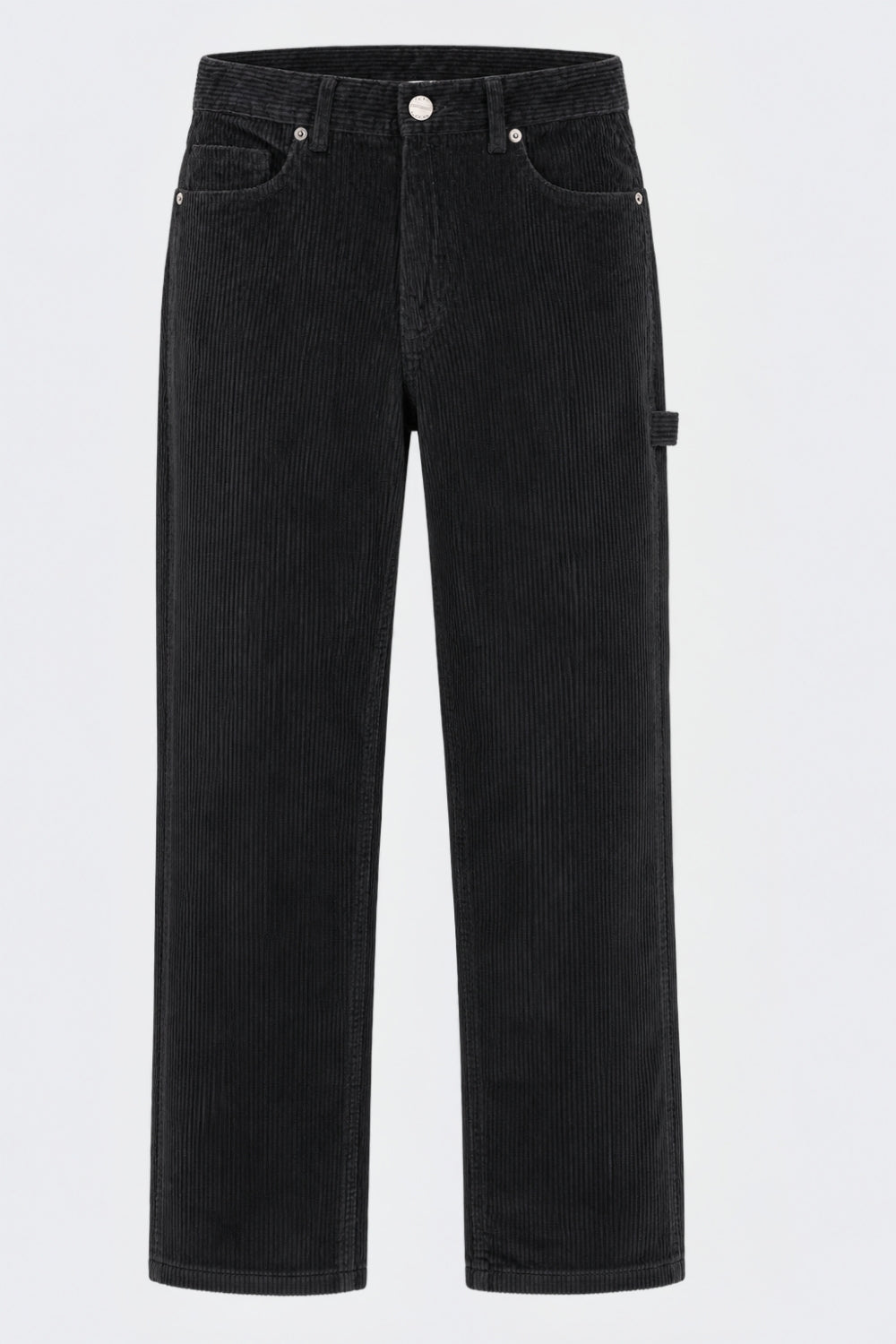 Mens Black Relaxed Fit Corduroy Trouser - Image 7