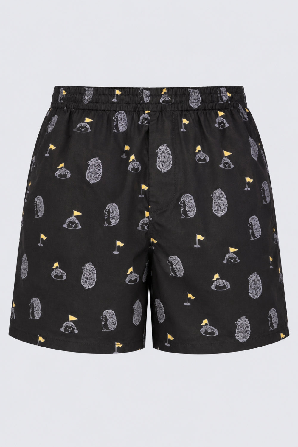 Mens Charcoal Regular Fit Printed Boxer - Image 7