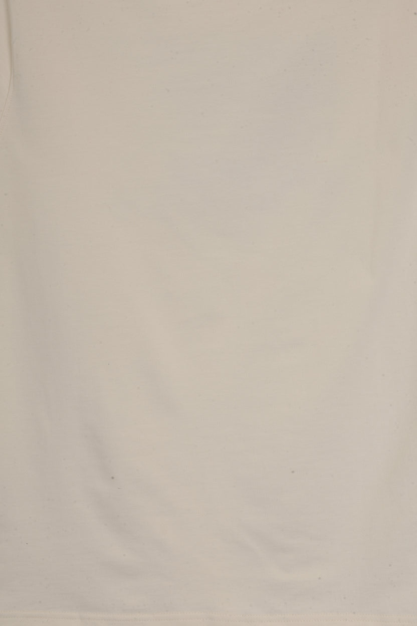 Mens Off White Regular Fit Typographic Print T-Shirt - Image 8