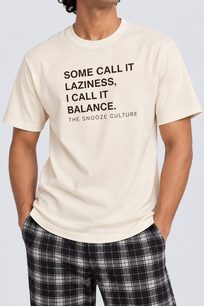 Mens Off White Regular Fit Typographic Print T-Shirt - Image 9