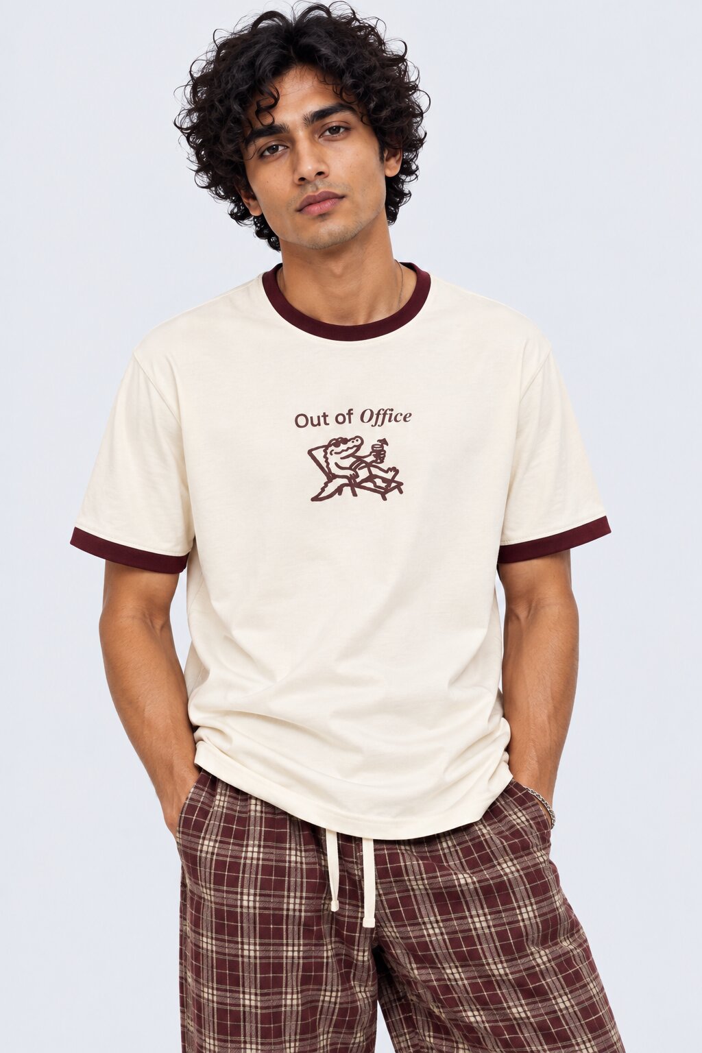 Mens Off Out of Office Graphic Print T-Shirt - Image 2