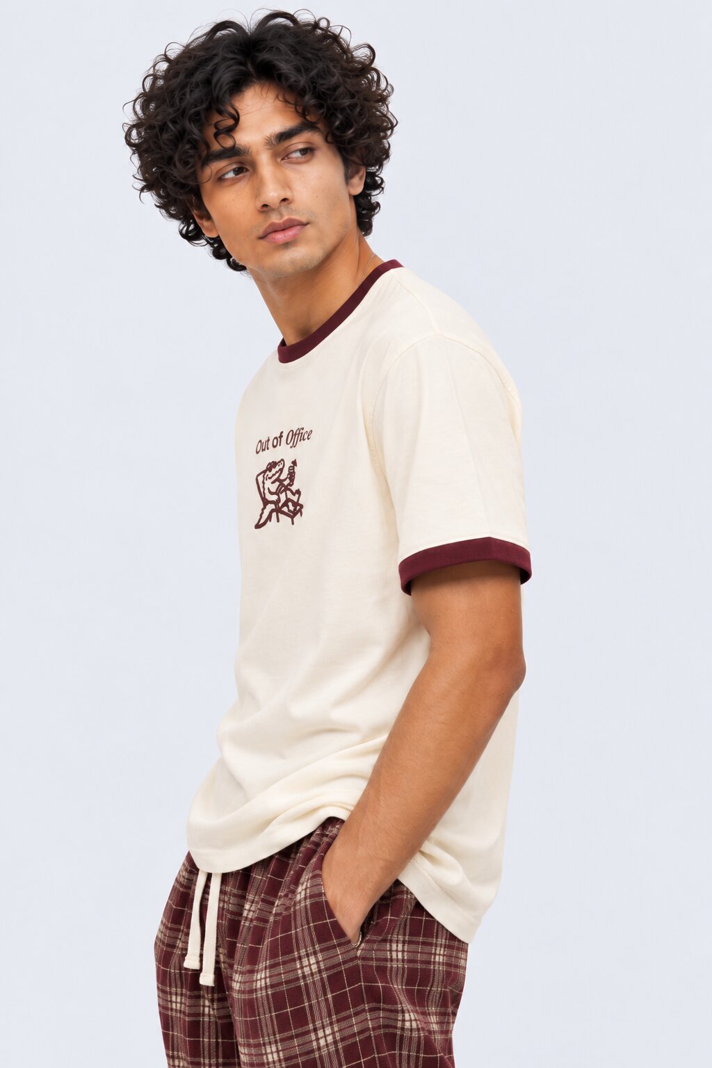 Mens Off Out of Office Graphic Print T-Shirt - Image 4