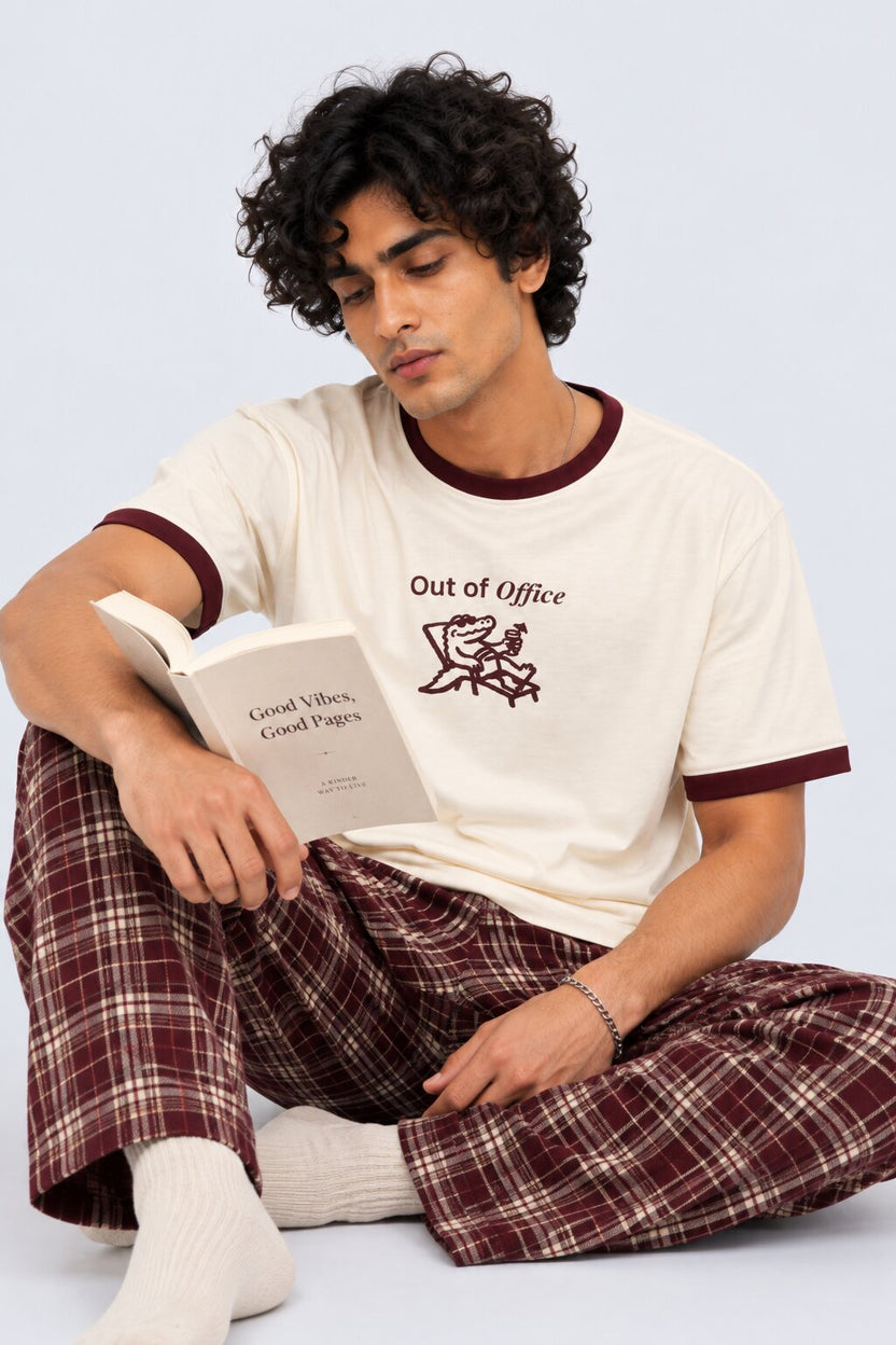 Mens Off Out of Office Graphic Print T-Shirt - Image 6