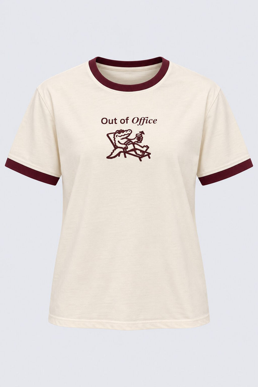Mens Off Out of Office Graphic Print T-Shirt - Image 7