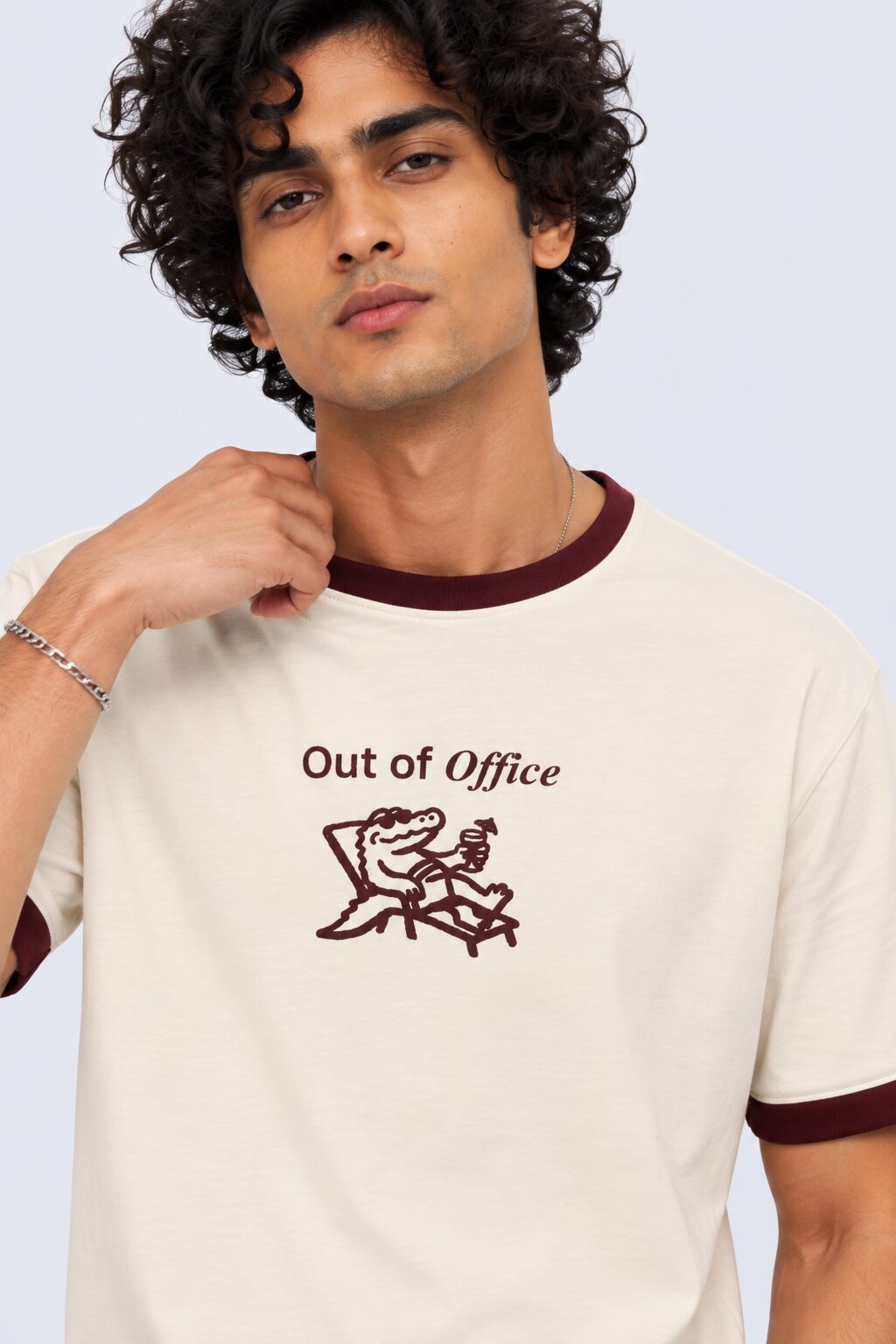 Mens Off Out of Office Graphic Print T-Shirt - Image 9