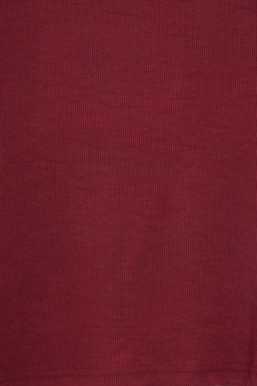 Womens Maroon Cotton Blend Graphic Print T Shirt - Image 8