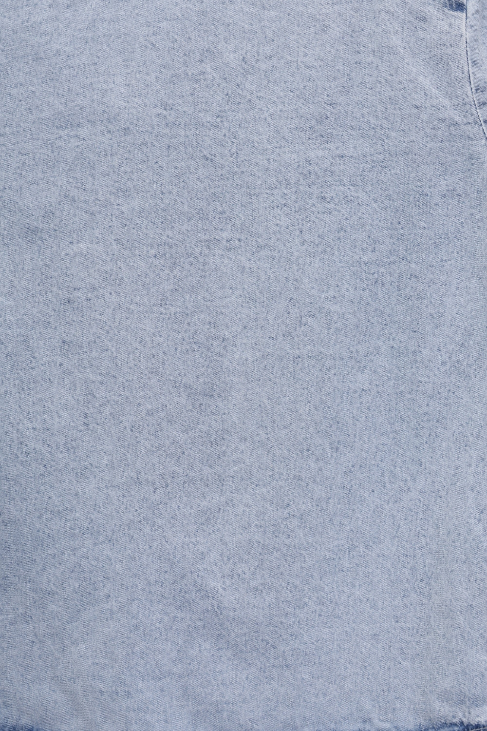 Womens Light Blue Tie Neck Denim Shirt - Image 8