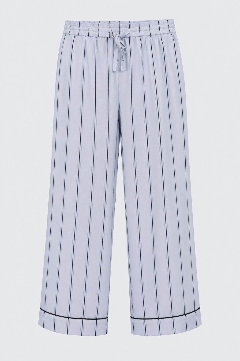 Womens Relaxed Fit Blue Striped Night Suit - Image 8