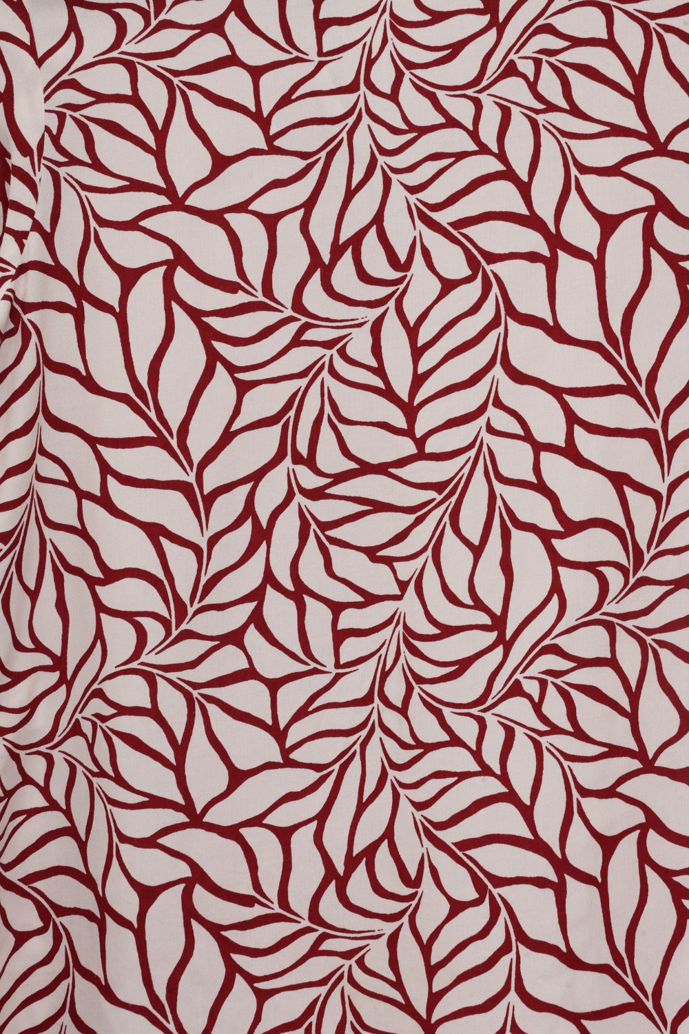 Womens Regular Fit Red Leaf Print Tunic - Image 8