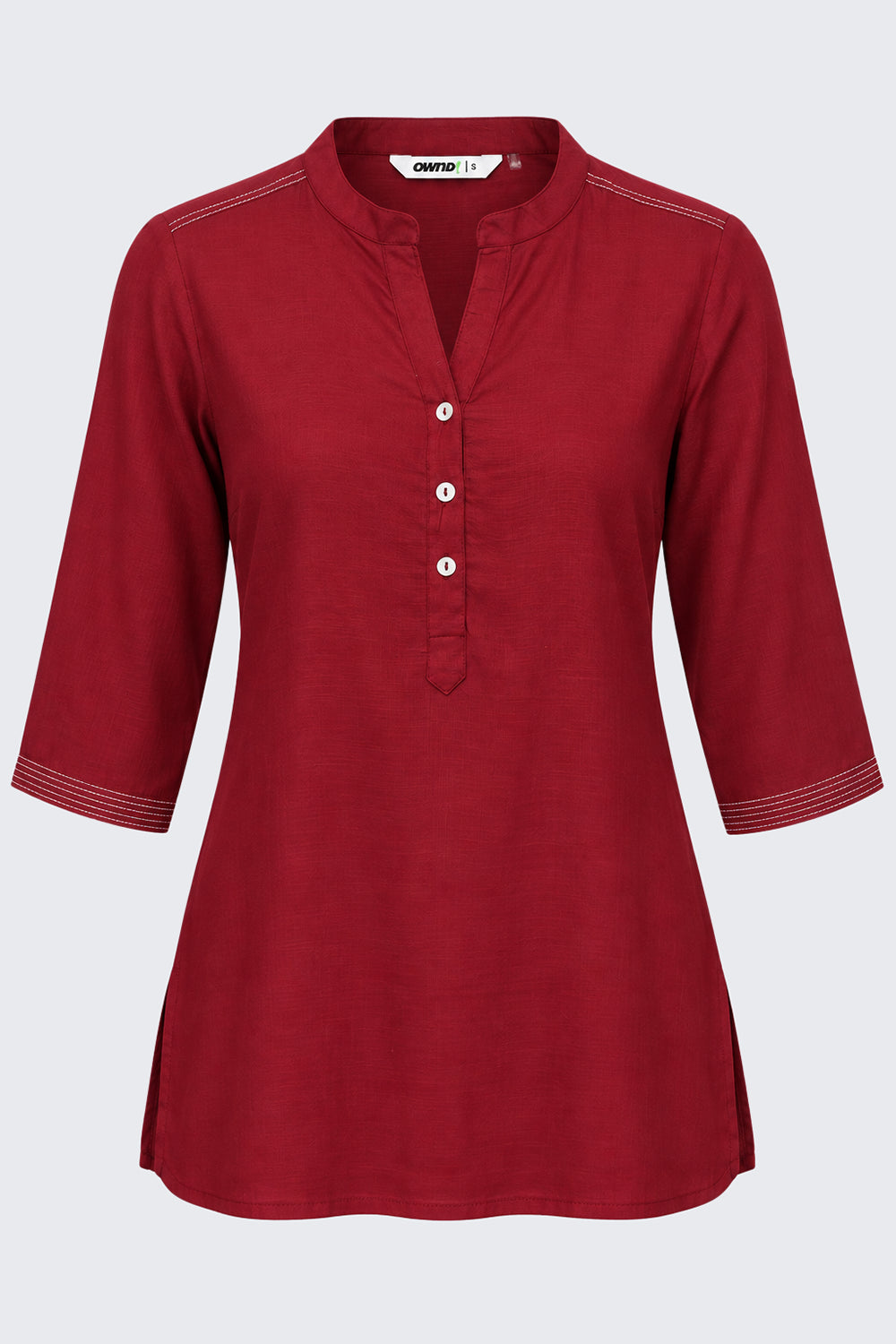 Womens Red Everyday Essentials Regular Fit Ethnic Top - Image 7