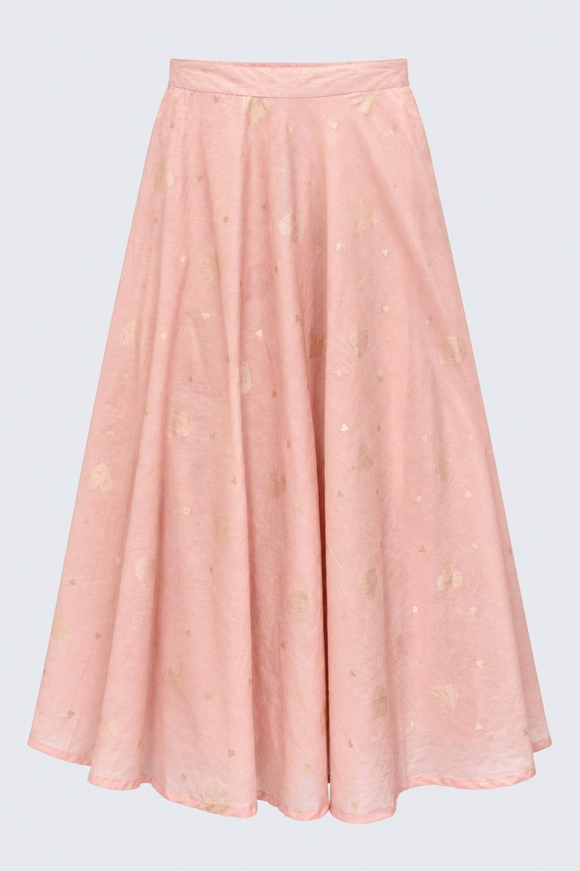 Womens Flared Fit Pink Mid Rise Skirt - Image 7