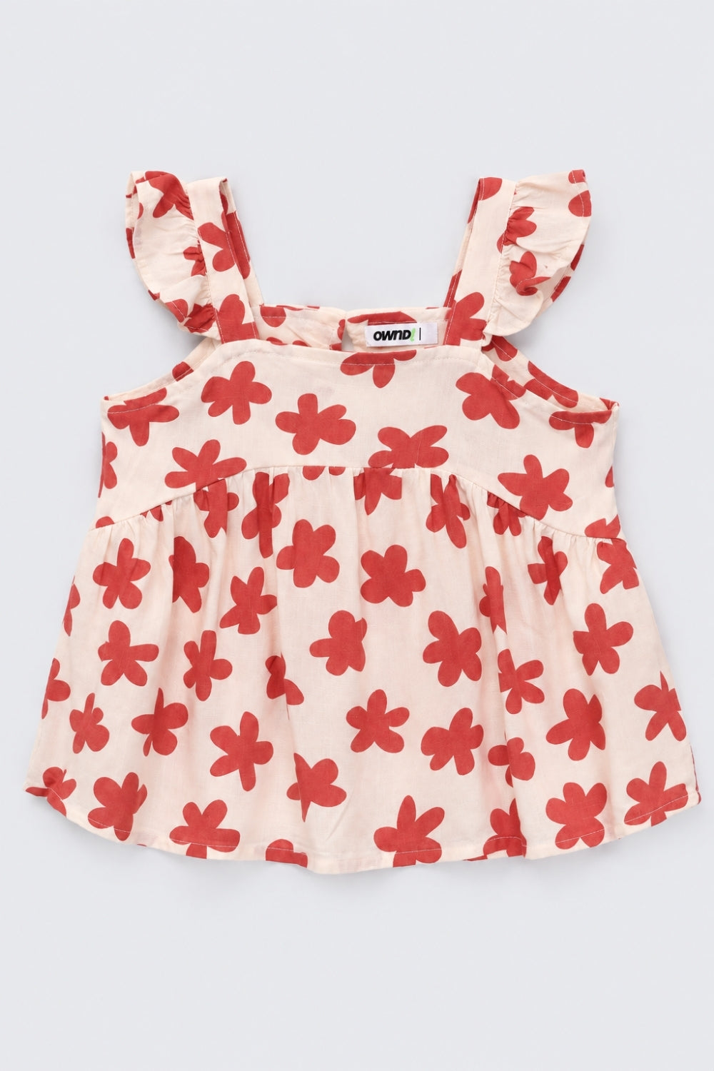 Girls Rust Floral Regular Fit Co-Ord Set - Image 2