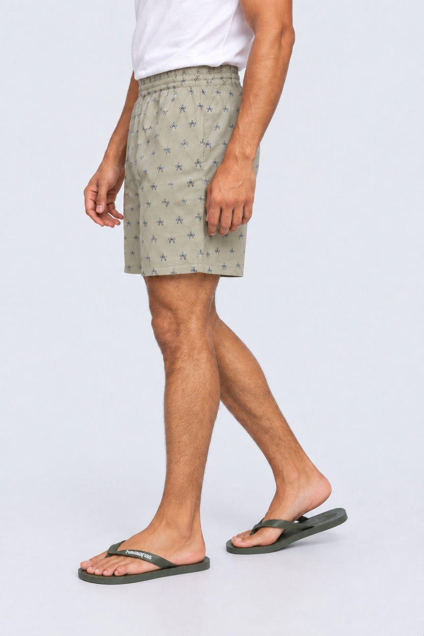Mens Regular Fit Olive Boxer With 2 Pocket - Image 4