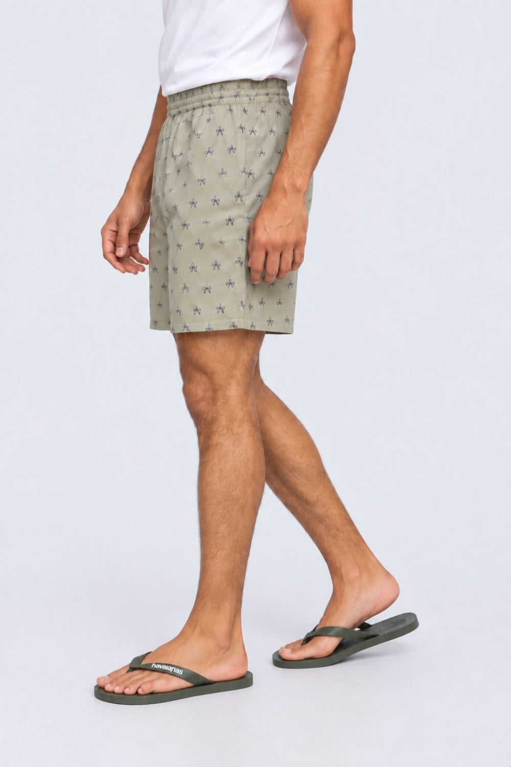 Mens Regular Fit Olive Boxer With 2 Pocket - Image 4
